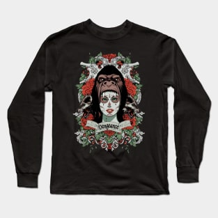 The incarnation of a beautiful woman in the form of a ferocious gorilla Long Sleeve T-Shirt